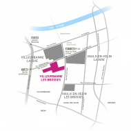 Cartogramme représentant le secteur Villeurbanne Les Brosses