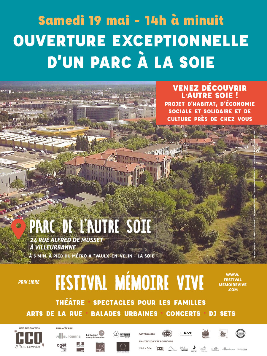 Festival Mémoire Vive, le 19 mai 2018