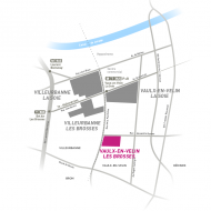 Cartogramme représentant le secteur Vaulx-en-Velin les Brosses